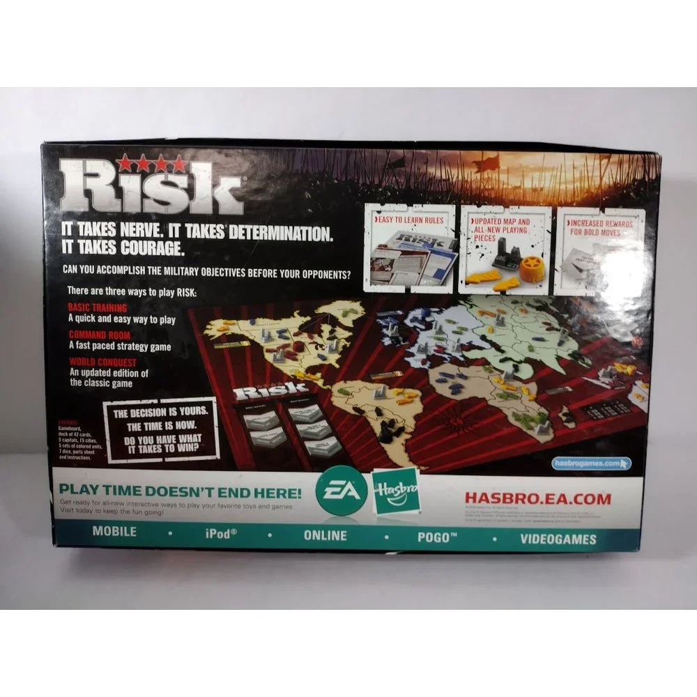 Risk Board Game 2008 Hasbro Parker Brothers Strategy Game Complete